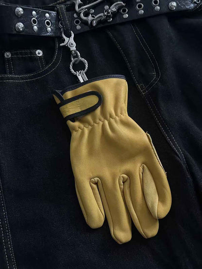 Vintage Glove Keychain Charm 