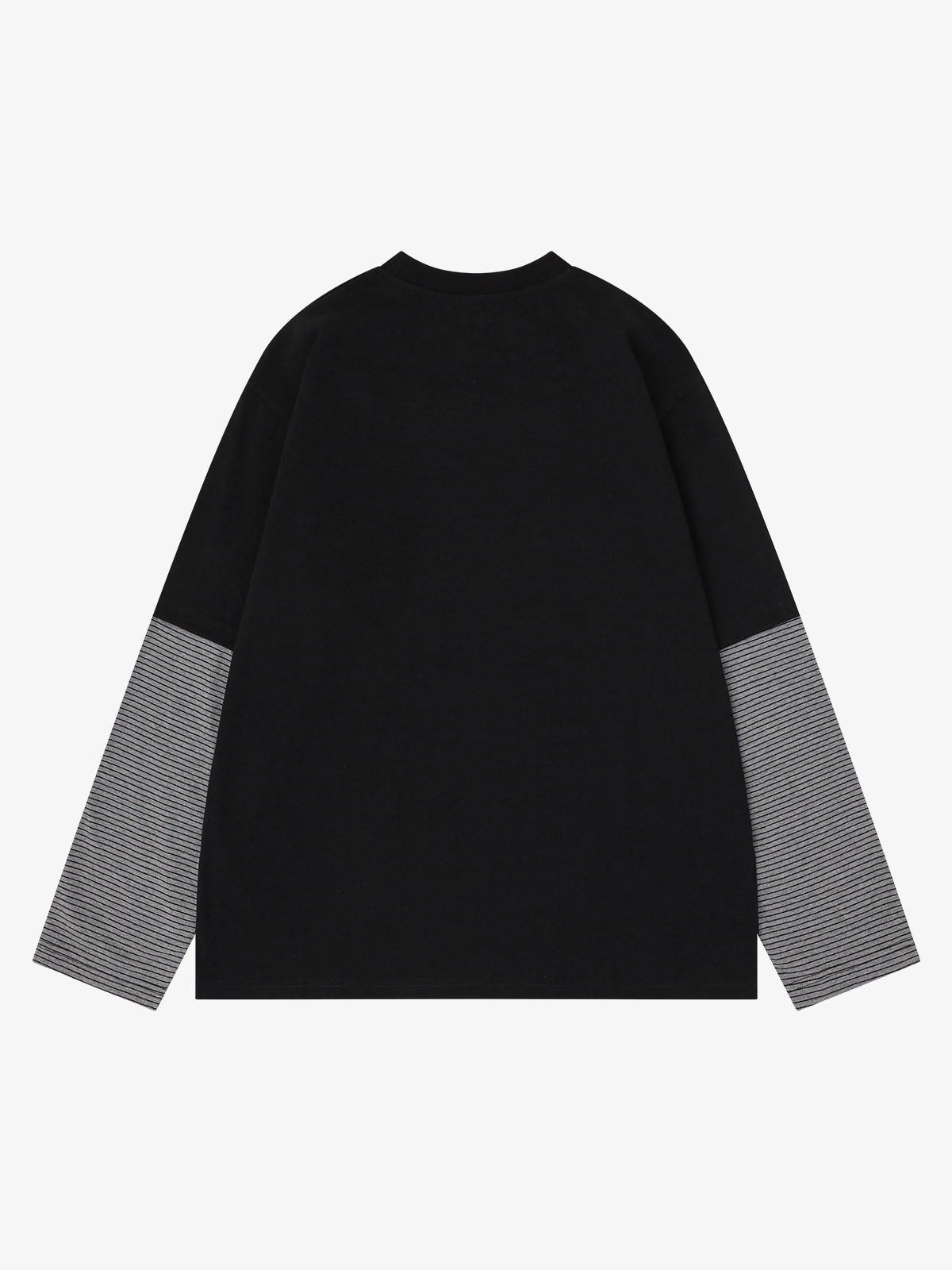 Striped Letter Graphic Long Sleeve Tee