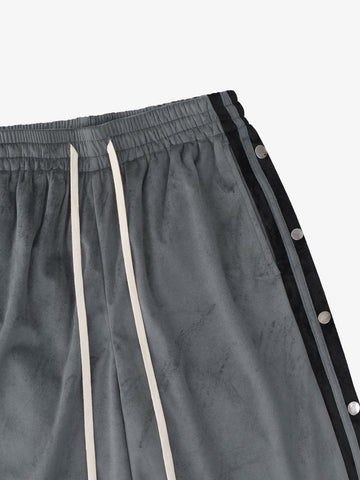 Suede Athletic Shorts