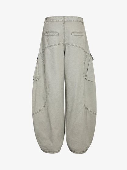 Patchwork Multi-Pocket Workwear Casual Machete Pants 