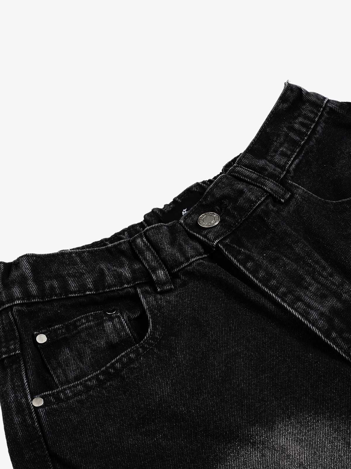 Cargo Multi-Pocket Denim Jorts