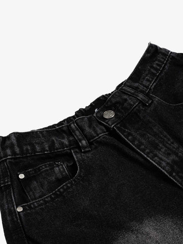 Cargo Multi-Pocket Denim Jorts