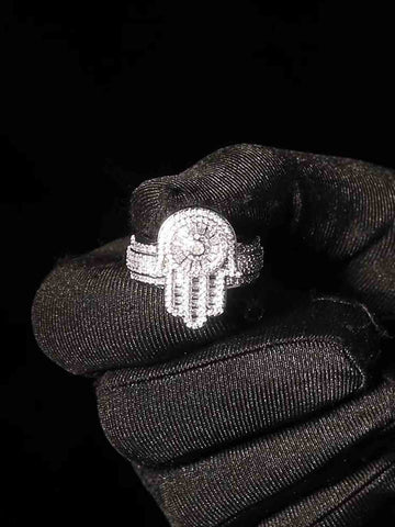 Zircon Palm Statement Ring 