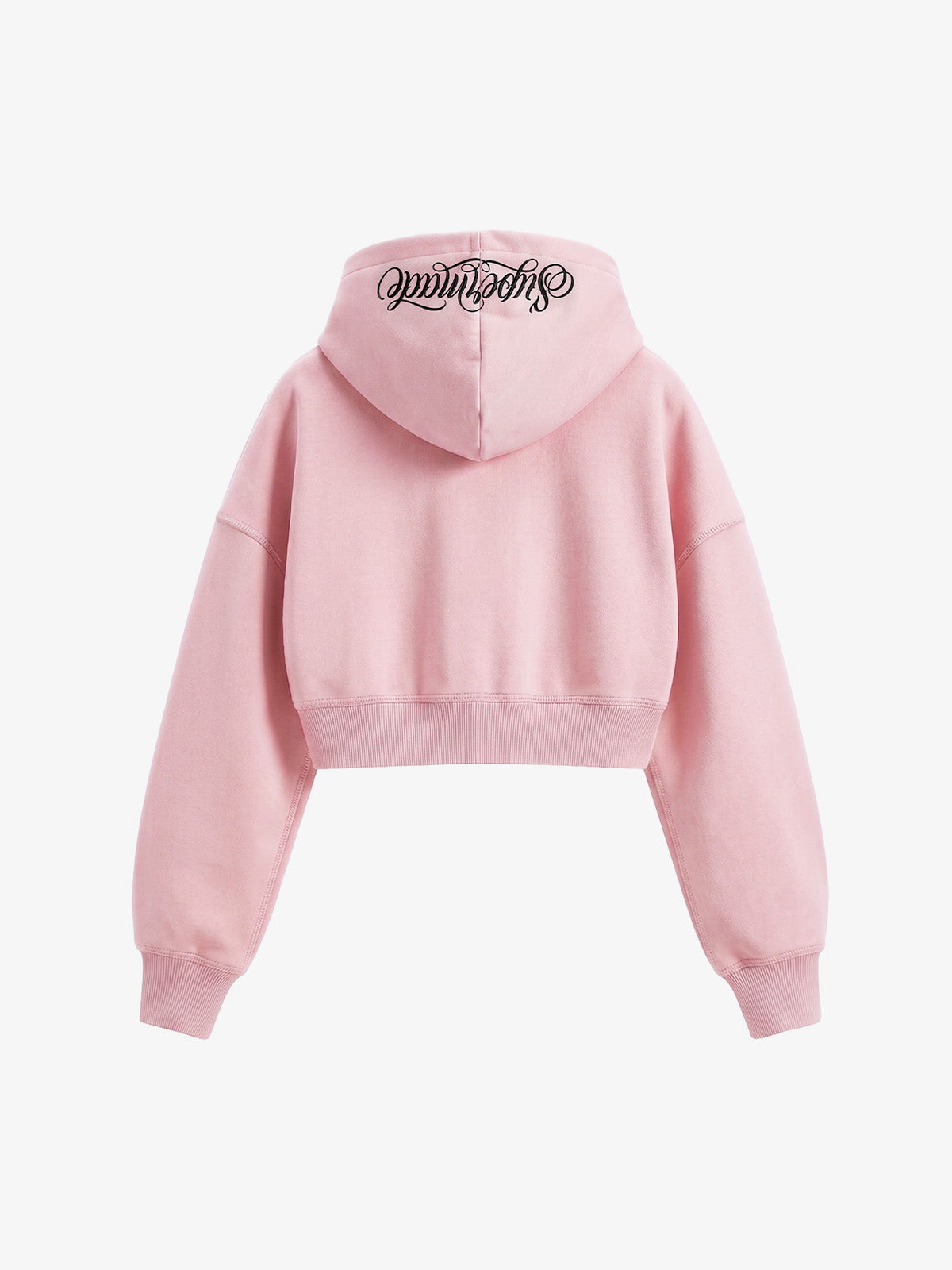 Faux Fur Hooded Sweatshirt with Embroidered Scorpion Graphic