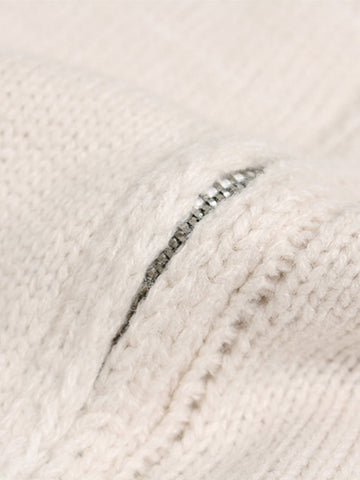 Heavy Cut Turtleneck Cardigan Zipper Sweater 