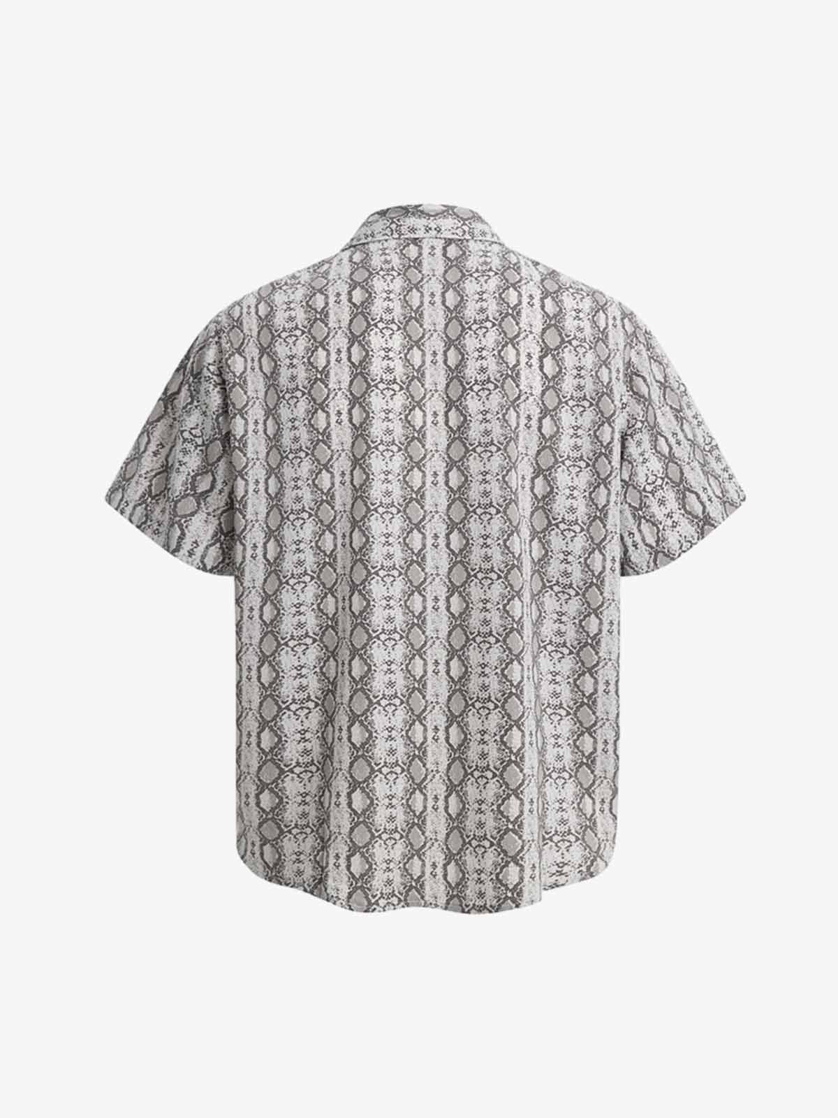 Snakeskin Stripe Short Sleeve Shirt 