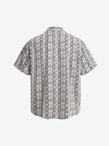 Snakeskin Stripe Short Sleeve Shirt 