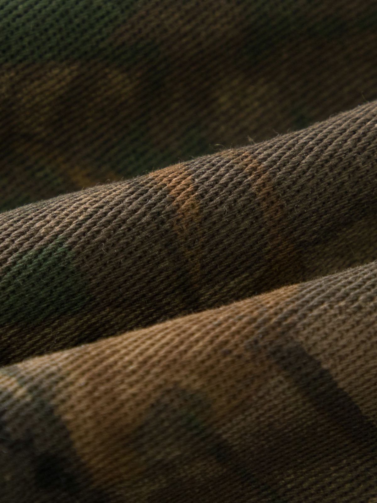 Camo Corduroy Wide-Leg Trousers – Elastic Waist Button Closure Pants
