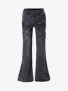 Stud Low-Rise Bootcut Jeans