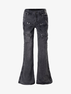 Stud Low-Rise Bootcut Jeans