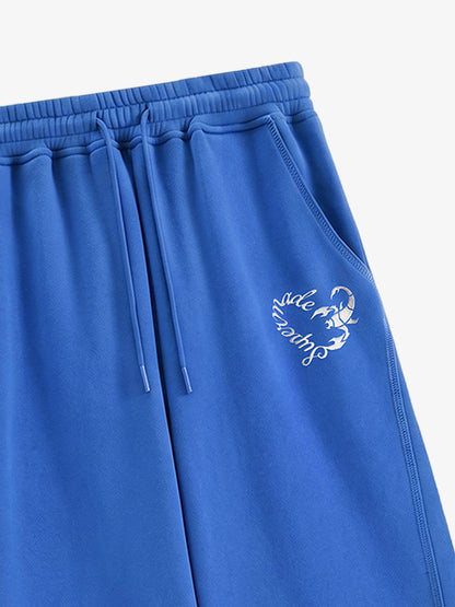 Cotton-Padded Hoodie and Loose Trousers Set