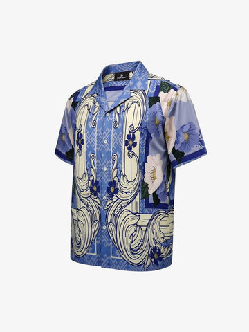 Vintage Baroque Floral Cuban Shirt