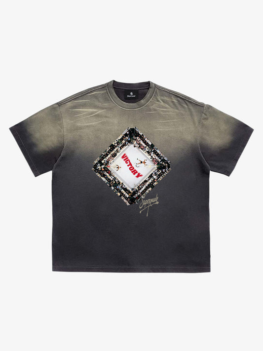 Vintage Distressed Boxing Graphic T-Shirt