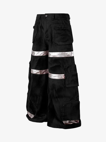 Cyberpunk Reflective Multi-Pocket Cargo Pants