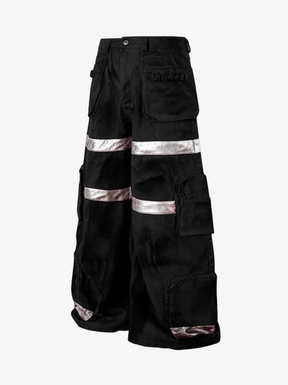 Cyberpunk Reflective Multi-Pocket Cargo Pants