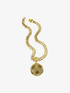 Iced Soccer Ball Pendant Chain Necklace 
