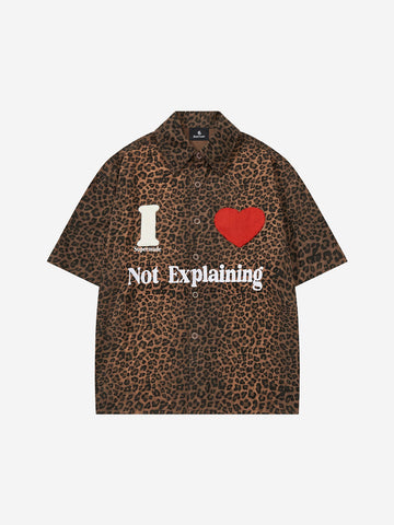 Leopard Graphic Short Sleeve Shirt