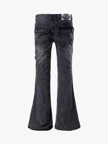 Stud Low-Rise Bootcut Jeans