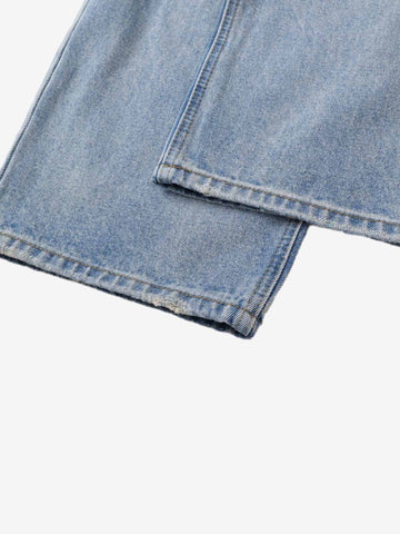 Retro Ripped Wide Leg Jeans 