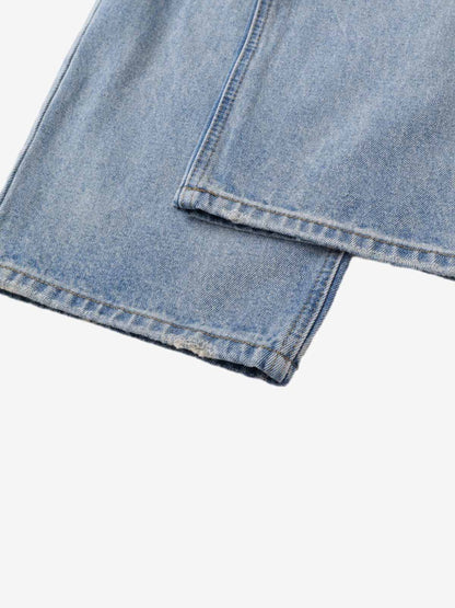 Retro Ripped Wide Leg Jeans 