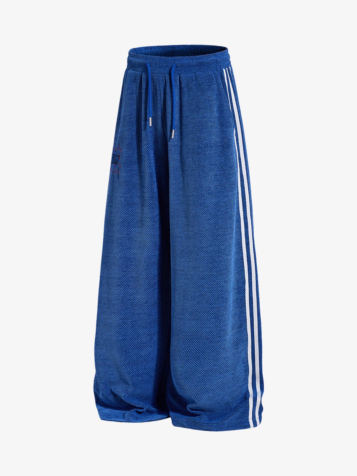 Pineapple Texture Striped Wide-Leg Pants