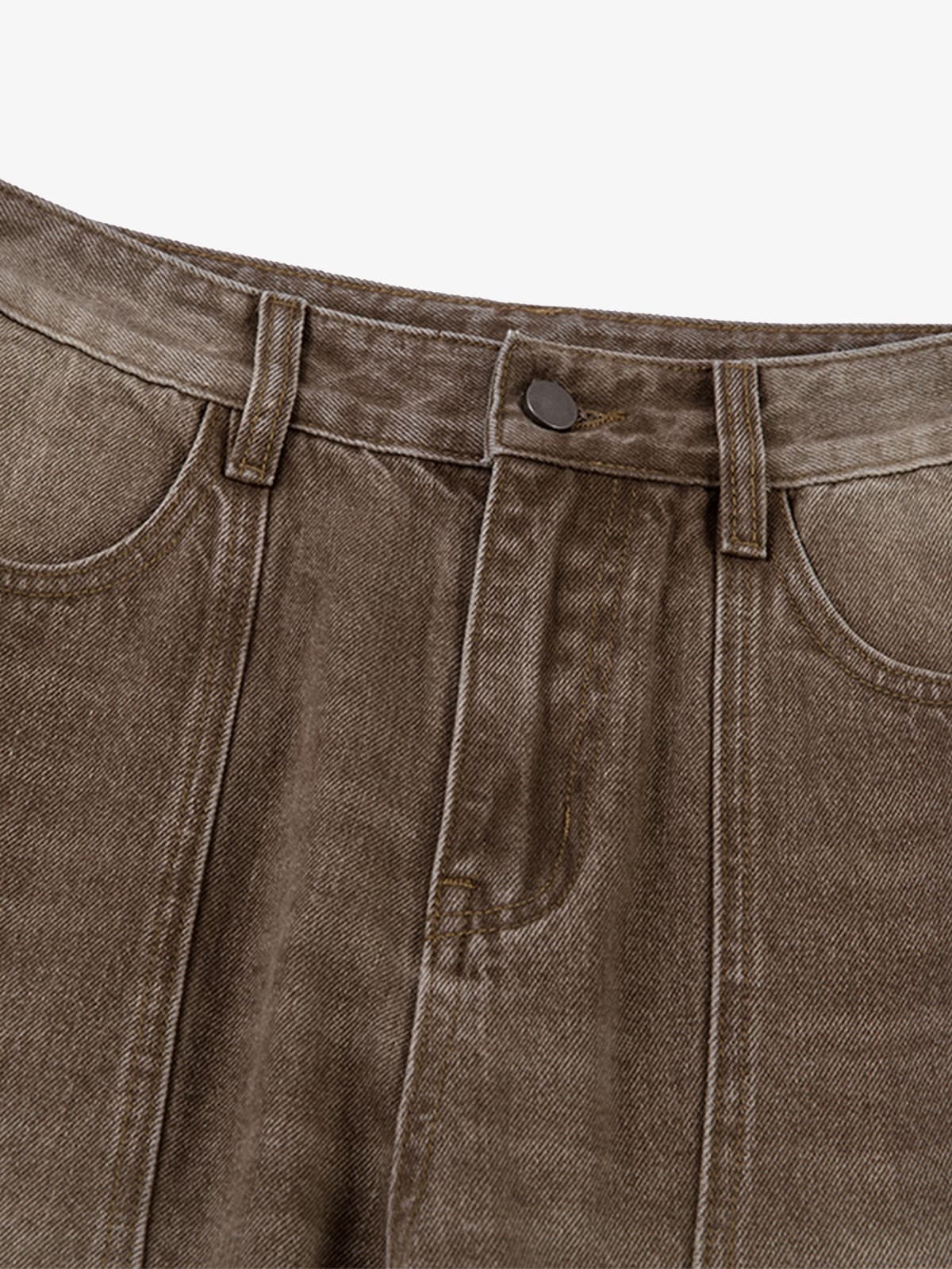 High-Waisted Wide-Leg Cargo Pants with Unique Pocket Design 