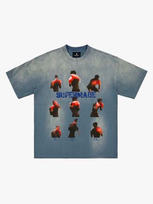 Washed Boxing Motion T-Shirt
