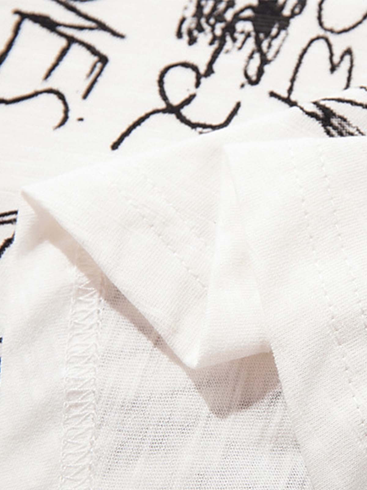 Abstract Hand-Painted Graphic T-Shirt
