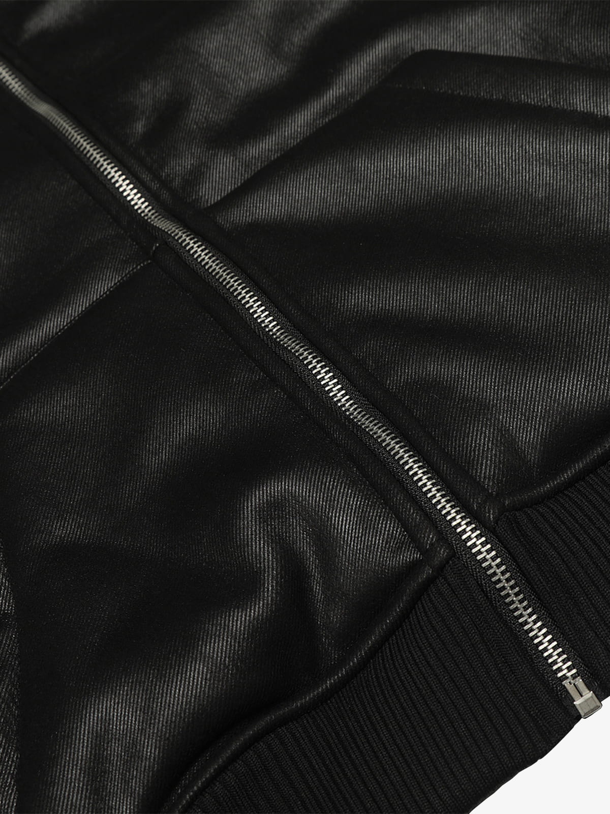 Vintage Leather Badge Fleece-lined Hooded Zip Bomber Jacket - 2547 
