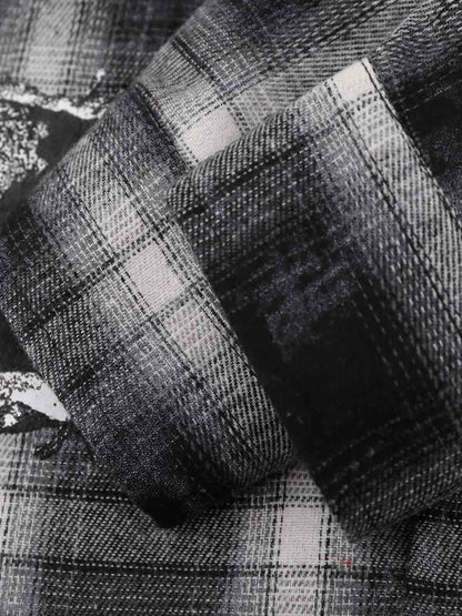 Plaid Dark Graphic Shirt