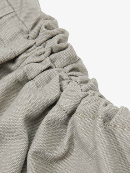 Ruched Cuffs Curved Cargo Pants