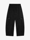 Riveted Pleated Drawstring Barrel Pants 