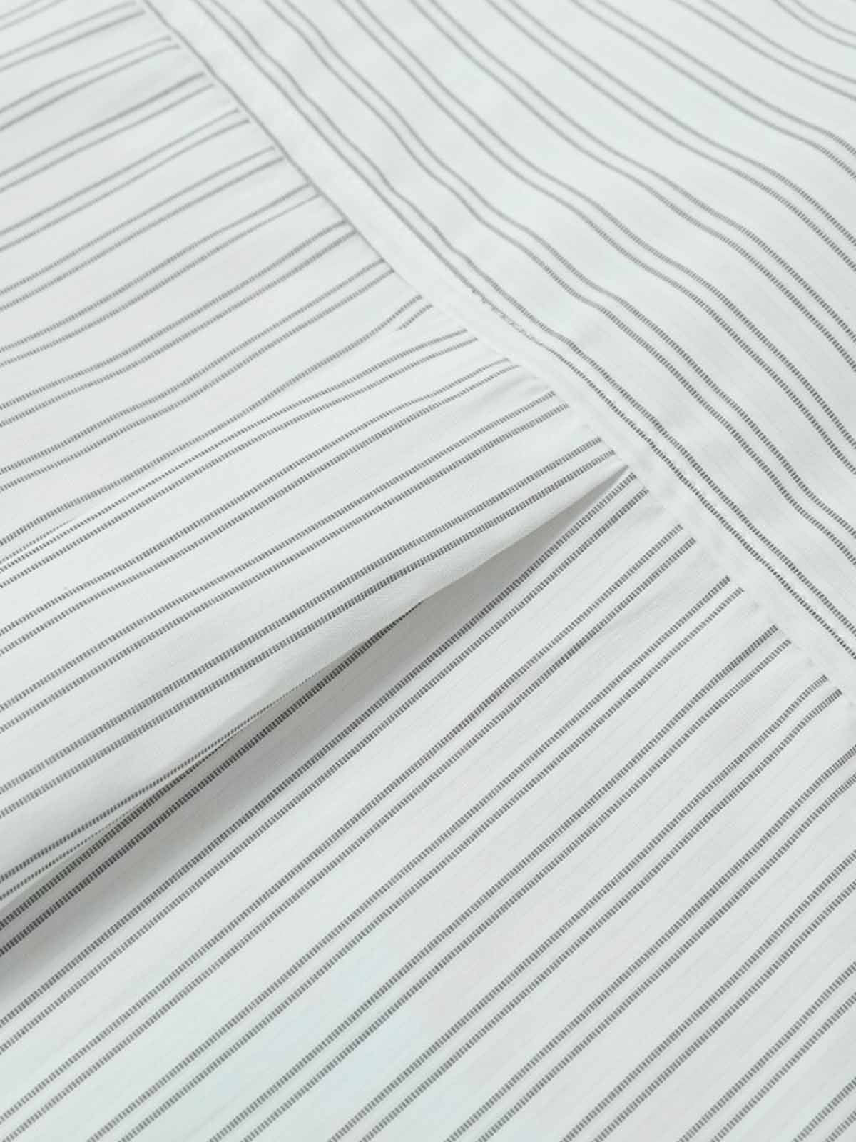 Striped Puppy Graphic Cotton Linen Shirt 