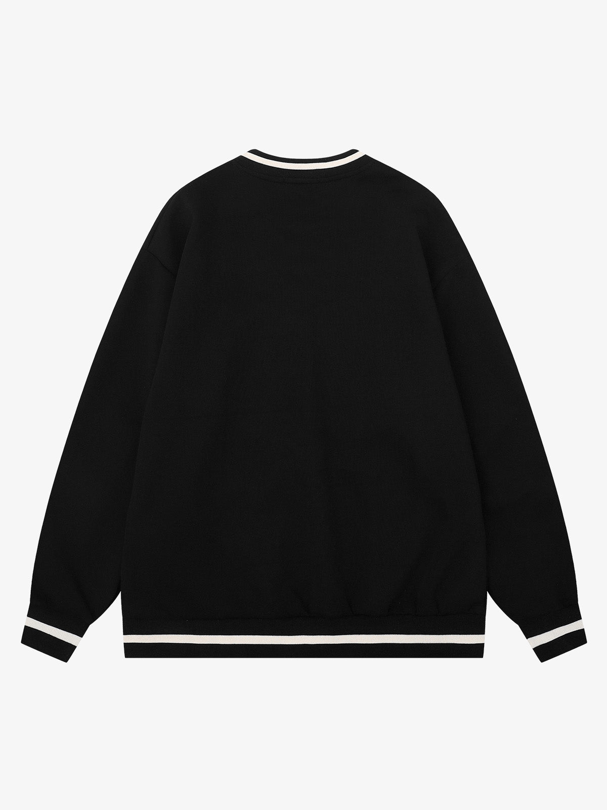 Appliqué Logo V-Neck Sweatshirt