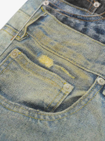 3D Illusion Layered Baggy Jeans