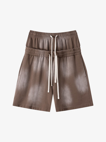 Women’s High-Waisted Summer Shorts – Cotton Blend Elastic Waist Casual Fit