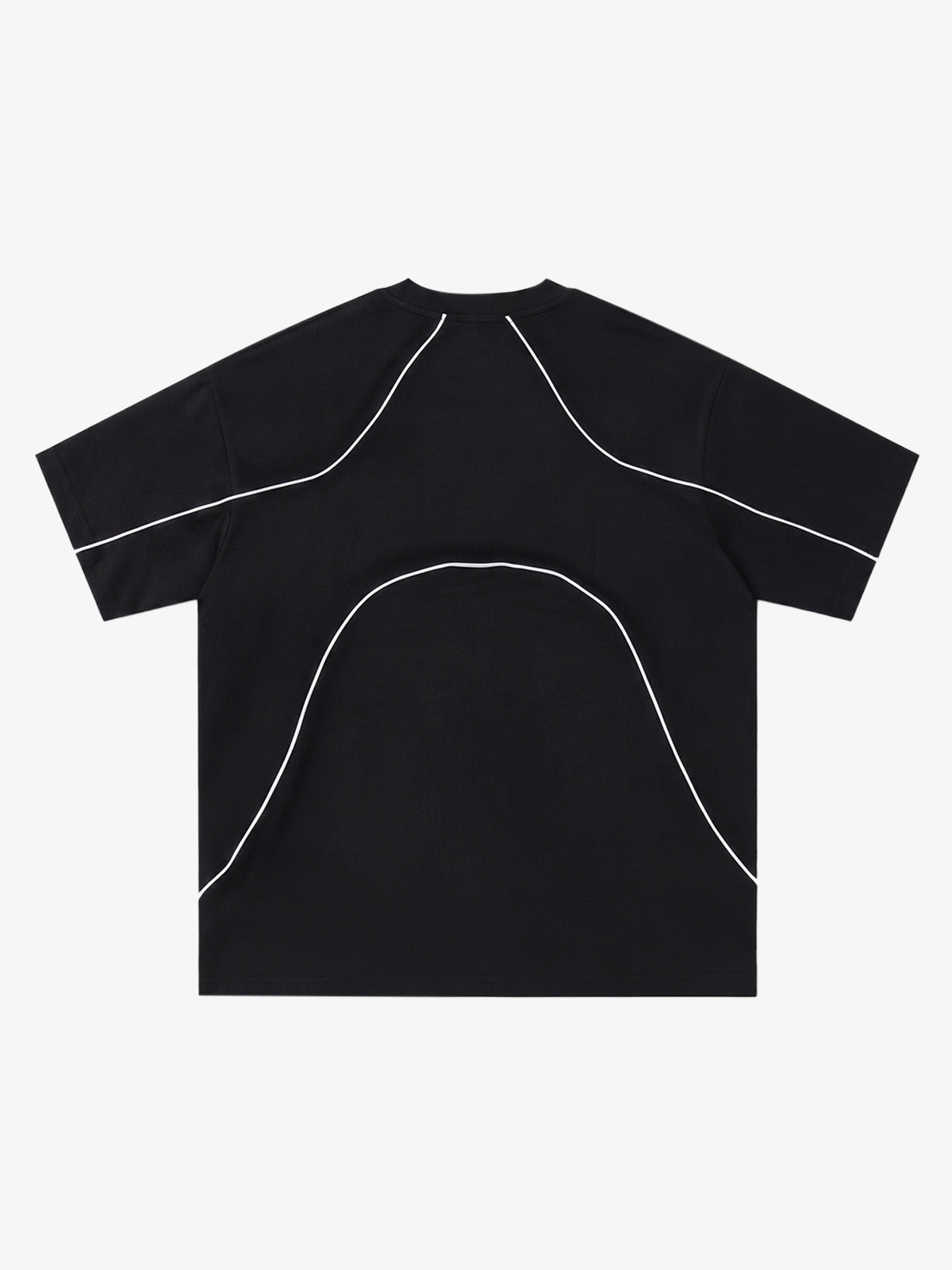 Reflective Striped Suede Tee