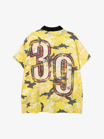 Camo Embroidered Polo Tee