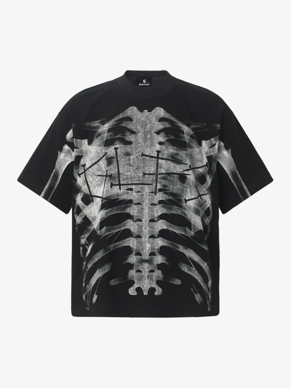 Rib Cage Print Gradient T-Shirt