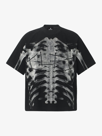 Rib Cage Print Gradient T-Shirt