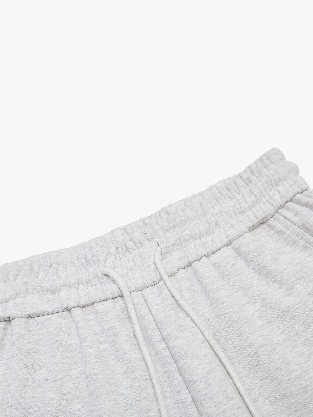 Multi-Color Typography Wide Leg Sweatpants