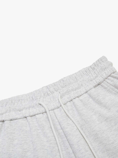 Multi-Color Typography Wide Leg Sweatpants