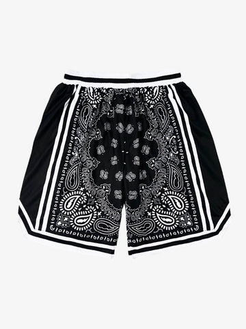 Paisley Print Soccer Shorts 