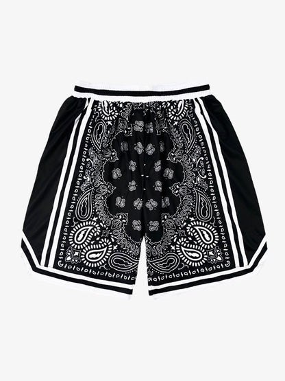 Paisley Print Soccer Shorts 