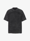 Panel Stitch Cotton T-Shirt 