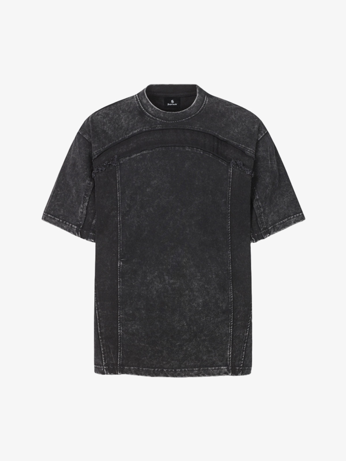 Panel Stitch Cotton T-Shirt 