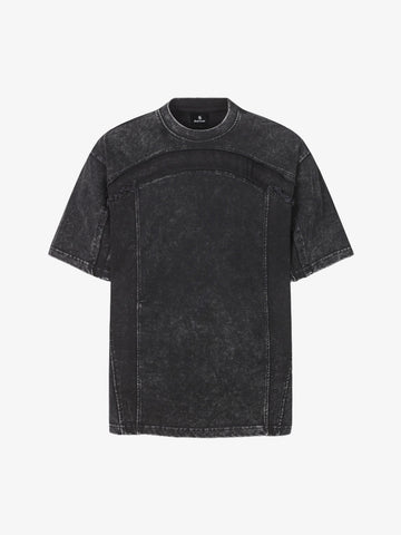 Panel Stitch Cotton T-Shirt 