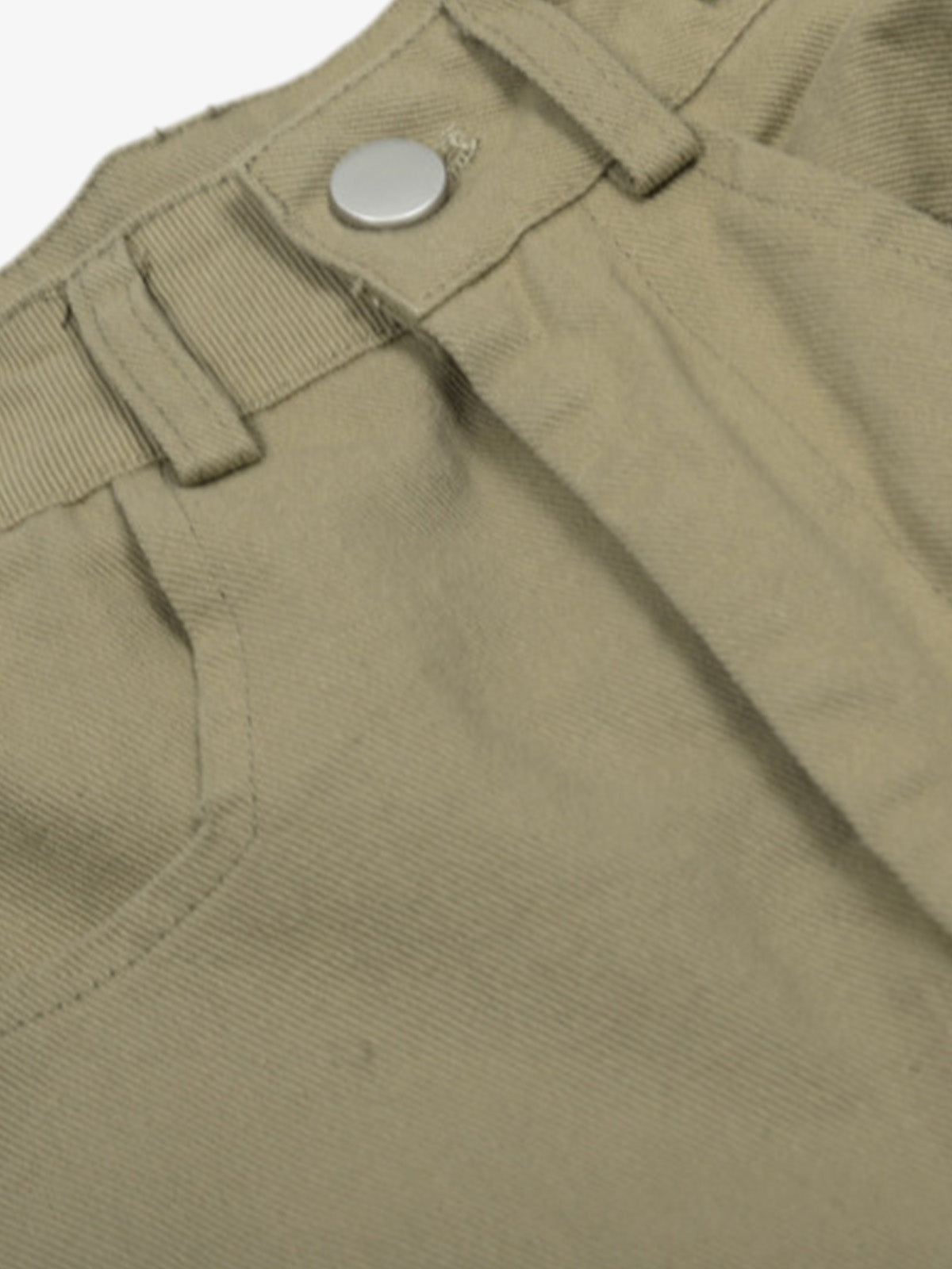 Urban Techwear Side Buckle Layered Hem Cargo Shorts