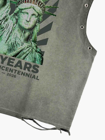 Vintage Liberty Graphic Sleeveless T-Shirt 