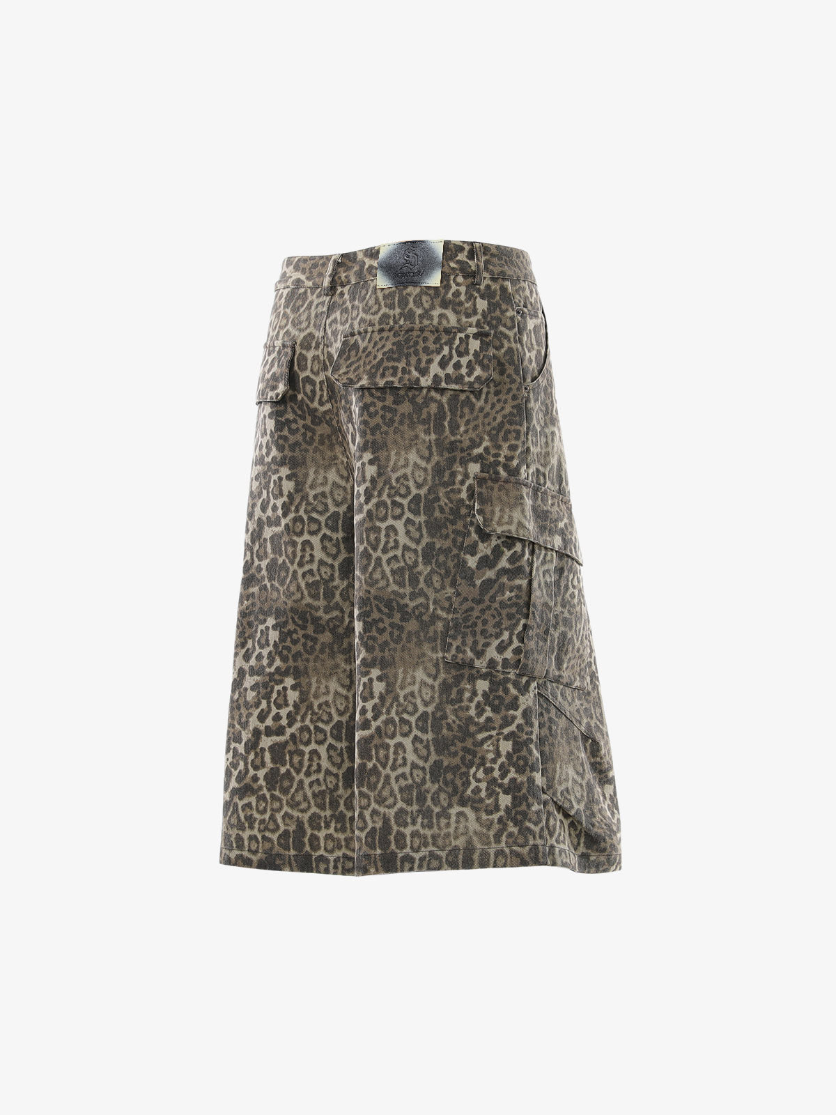 Vintage Leopard Cargo Shorts